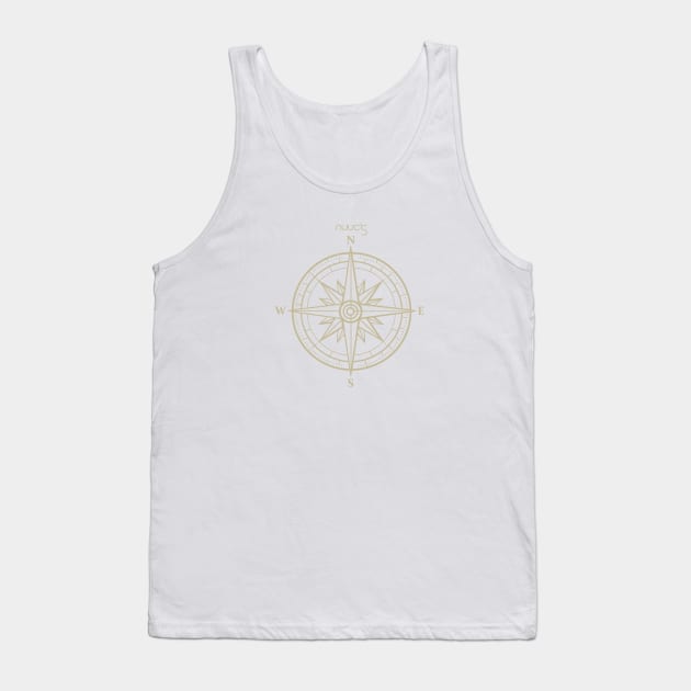 Marine nautical boat compass Tank Top by jjmpubli